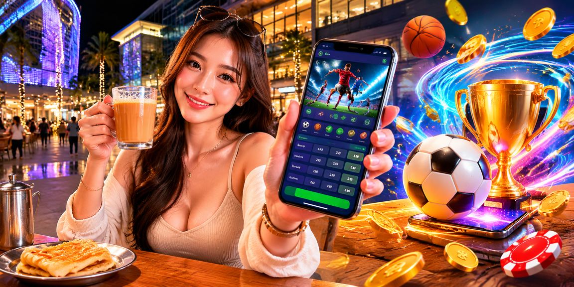 Pengguna menyemak terma pertaruhan sukan platform misai8 di Johor Bahru